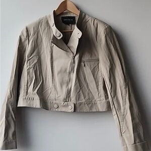 Lafayette 148 New York Beige Utility Jacket